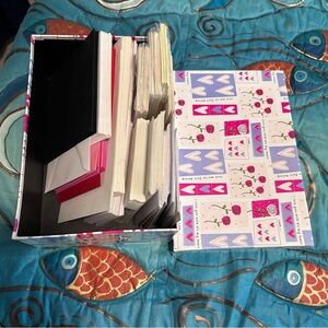 Decorative Storage Box with 250+ envelopes